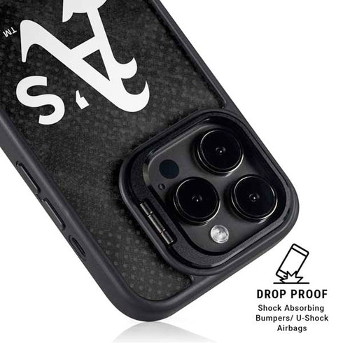 MLB Oakland Athletics Dark Wash iPhone 14 Pro Kickstand Case